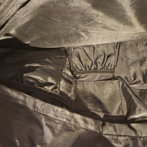 Leather and Green Tote Bag - Picture 5 of 9